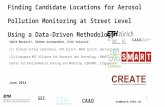 Finding Candidate Locations for Aerosol Pollution Monitoring at Street Level Using a Data-Driven Methodology