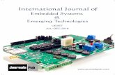 International Journal of Embedded Systems and Emerging Technologies (Vol 2 Issue 2)