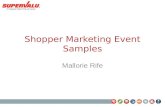Shopper Marketing Event Samples