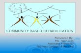 Community Based  Rehabilitation