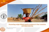 Promoting Origin-linked quality products in four countries (GTF/RAF/426/ITA)