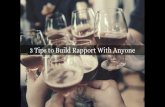 3 Tips to Build Rapport With Anyone