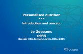 Quisper launch: 2. Personalised nutrition - Jo Goosens