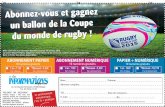 Coupon abonnement Informations dieppoises Coupe du Monde de rugby 2015