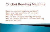 Cricket bowling machine