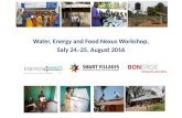 Senegal | Aug-16 | BONERGIE : Water, Energy and Food Nexus