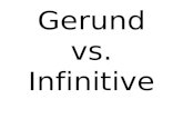 Gerund vs. infinitive