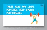 THREE WAYS HOW LEGAL PEPTIDES HELP SPORTS PERFORMANCE