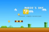 Mario´s day Past simple verb To Be: Was/ were