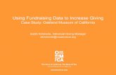 Using Fundraising Data to Increase Giving