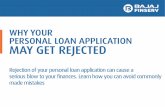 Top Reason for Personal Loan Rejection