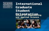GW SEAS International Student Orientation