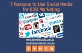 7 Reasons to Use Social Media for B2B Marketing