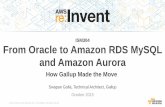 (ISM304) Oracle to Amazon RDS MySQL & Aurora: How Gallup Made the Move