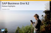 SAP b1 9.2 highlights