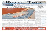 Howell times greg debski 100th donation