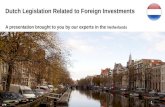 Dutch Legislation Related to Foreign Investments