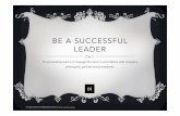 Be a successful leader