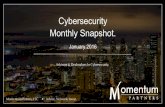 Cybersecurity Monthly Snapshot | January 2016