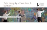 Data Integrity webinar - Essentials & Solutions