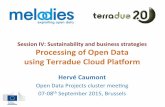 Processing Open Data using Terradue Cloud Platform