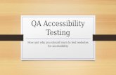 QA Accessibility-testing