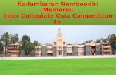 Prof.Kadambaran Namboodiri Memorial Inter Collegiate Quiz Competition-15