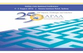 25 EAPAA National Conference, 5-7 August, Sydney