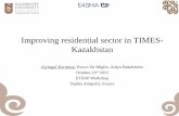 Improving residential sector in TIMES-Kazakhstan