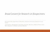 Christine Grady, "Broad Consent for Research on Biospecimens"