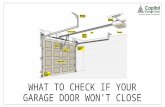 What To Do When Your Garage Door Won't Close