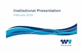Institutional Presentation (February 2016)