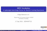 MEX Vocabulary - A Lightweight Interchange Format for Machine Learning Experiments