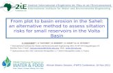 From pot to basin erosion in the Sahel: an alternative method to assess siltation risks for small reservoirs in the Volta Basin