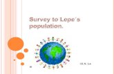 Survey to lepe´s population