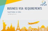 VISA REQUIREMENTS - Saudi Arabia to India - Business