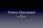 Theory discussion