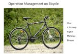 Operation process of manufacturing in bicycle industries