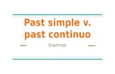 Past simple v. past continuous