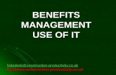 007 benefits management-use of it