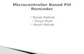Microcontroller Based Medicine Reminder