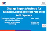Change Impact Analysis for Natural Language Requirements