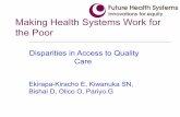Disparities in Access to Quality Care