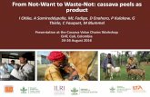 From Not-Want to Waste-Not: cassava peels as product