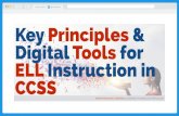 Key Principles, Strategies, & Digital Tools for ELL Instruction in CCSS 2016