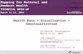 Health Data, Visualization and Geovisualization