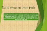 Build wooden deck patio