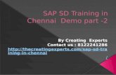 SAP SD Training in Chennai Demo Part-2
