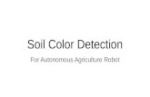 Row Detection and Soil Color for Agricultural Robot Guidance