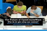 20110606 future of TU Delft OpenCourseWare